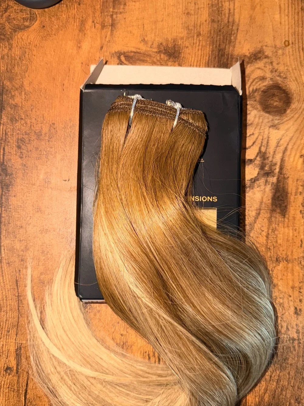 16 Inch Bellami Blonde (Vanilla Latte) Flex Weft Hair Extensions